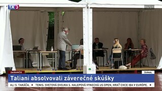 Talianski stredoškoláci absolvovali záverečné skúšky za prísnych opatrení