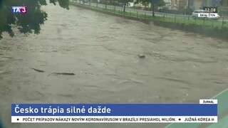 Severné Česko trápia intenzívne dažde, hladiny riek stúpajú