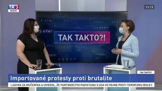 Importované protesty proti brutalite