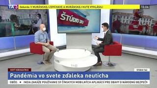 ŠTÚDIO TA3: B. Klempa o vývoji pandémie koronavírusu vo svete