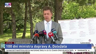 TB ministra dopravy A. Doležala o prvých 100 dňoch vo funkcii