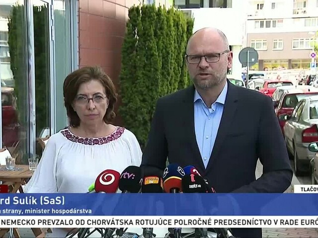 TB R. Sulíka a A. Zemanovej po rokovaní SaS o výzve na Kollárov odchod
