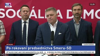 TB predstaviteľov Smeru-SD po rokovaní predsedníctva strany