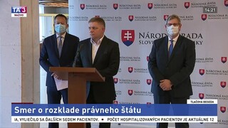 TB R. Fica, B. Suska a L. Kamenického zo Smeru o rozklade právneho štátu