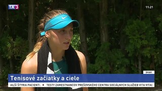Tenistka R. Čisovská o svojich začiatkoch a cieľoch