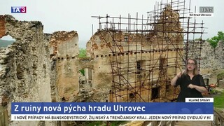 Z ruiny nová pýcha. Jednu z časti hradu Uhrovec obnovili