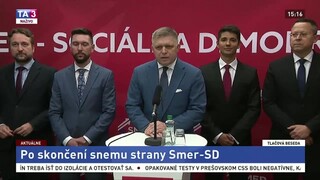 TB R. Fica po skončení snemu strany Smer-SD