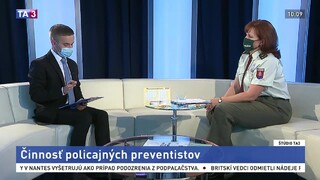ŠTÚDIO TA3: O. Miková o činnosti policajných preventistov