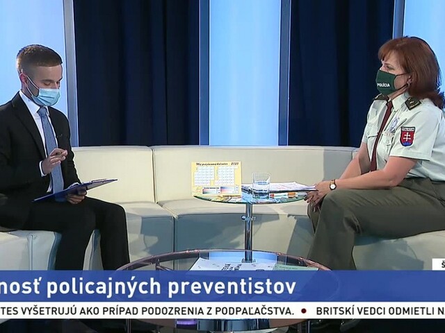 ŠTÚDIO TA3: O. Miková o činnosti policajných preventistov