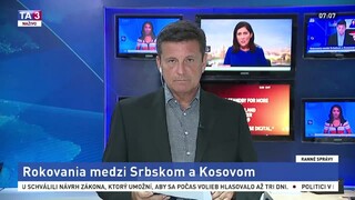 Redaktor TA3 I. Kunsch o rokovaniach medzi Srbskom a Kosovom