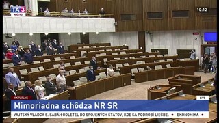 Mimoriadna schôdza NR SR k vysloveniu nedôvery I. Matovičovi