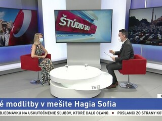 ŠTÚDIO TA3: L. Yar o prvých modlitbách v mešite Hagia Sofia