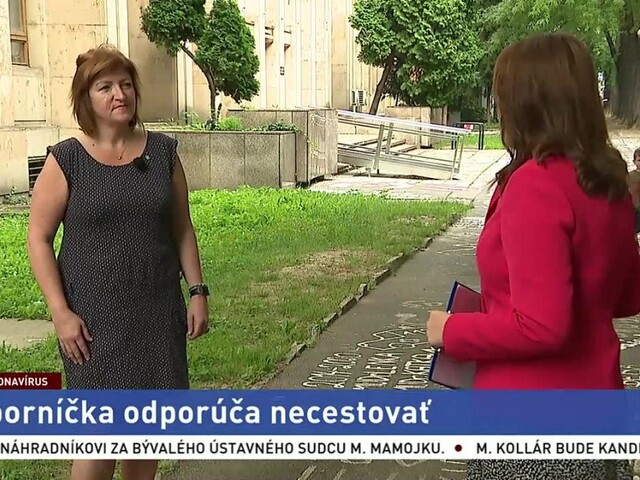 Epidemiologička A. Bražinová o cestovaní počas pandémie