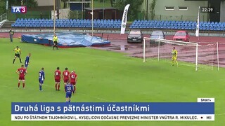 Druhá liga s 15 účastníkmi, neprihlásilo sa béčko Ružomberka