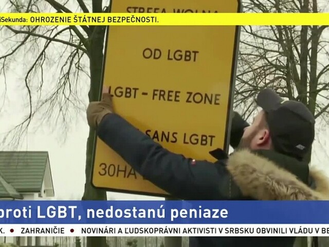 Poľské mestá, ktoré sa označili za zóny bez LGBT, EÚ nepodporí