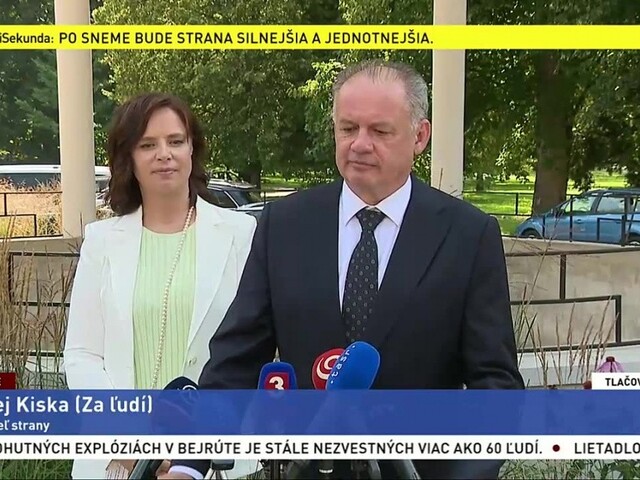 TB A. Kisku a V. Remišovej po voľbe predsedu strany Za ľudí