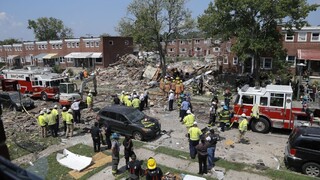 Výbuch v Baltimore má obeť, explózia zničila niekoľko domov
