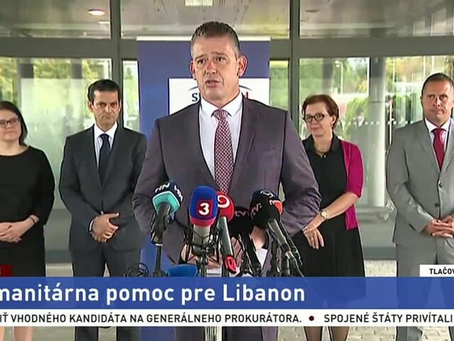 TB ministra vnútra R. Mikulca o humanitárnej pomoci Libanonu