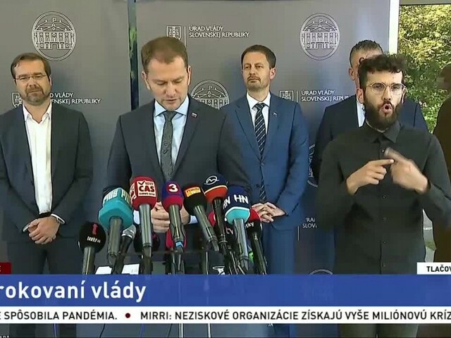 TB I. Matoviča a ďalších predstaviteľov vlády po rokovaní