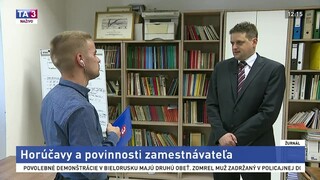 Hovorca Inšpektorátu práce M. Heinrich o povinnostiach zamestnávateľa