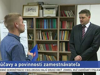 Hovorca Inšpektorátu práce M. Heinrich o povinnostiach zamestnávateľa