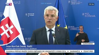 TB šéfa diplomacie I. Korčoka o sankciách EÚ voči Bielorusku
