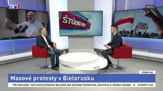 ŠTÚDIO TA3: Analytik P. Demeš o masových protestoch v Bielorusku