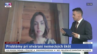 ŠTÚDIO TA3: Spolupracovníčka V. Bellová o otvorení nemeckých škôl