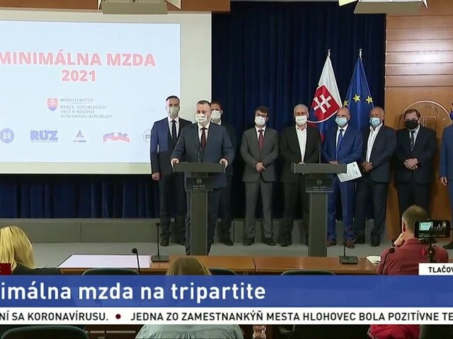 TB M. Krajniaka a zástupcov zamestnávateľov po rokovaní tripartity