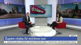ŠTÚDIO TA3: Predseda SK8 J. Viskupič o župách bez príjmov