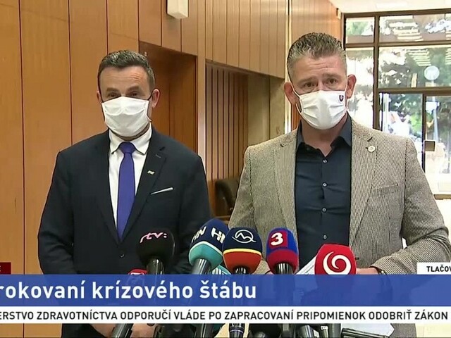 TB R. Mikulca a J. Rudolfa po rokovaní krízového štábu