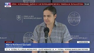 TB ministerky spravodlivosti M. Kolíkovej o zaisťovaní majetku