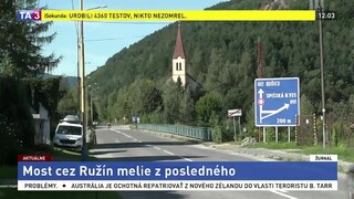 Kľúčový most cez Ružín je v havarijnom stave, hrozí mu uzavretie