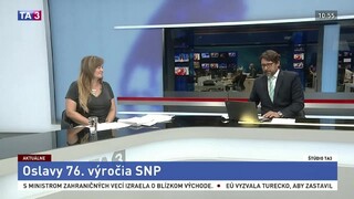 ŠTÚDIO TA3: Historička V. Kováčová o 76. výročí vypuknutia SNP
