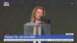 Príhovor prezidentky Z. Čaputovej na oslavách výročia SNP