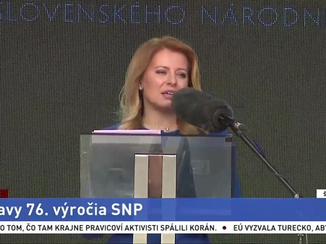 Príhovor prezidentky Z. Čaputovej na oslavách výročia SNP