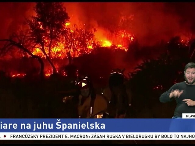 Juh Španielska sužujú požiare, úrady už evakuovali stovky ľudí