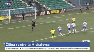 DAC stále stopercentý. Žilina zdolala Michalovce, Liptáci sa trápia