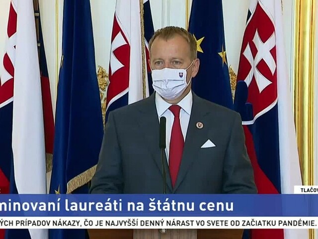 Vyhlásenie B. Kollára o nominovaných laureátoch na štátnu cenu