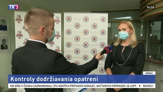 J. Maškarová z PZ SR o kontrolách dodržiavania opatrení