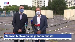 TB Ministra zdravotníctva M. Krajčího a šéfa NCZI P. Bielika o masívnom testovaní
