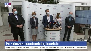 TB ministra M. Krajčího po rokovaní pandemickej komisie