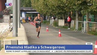 Bratislavské majstrovstvá v polmaratóne vyhral Hladík a Schwaigerová