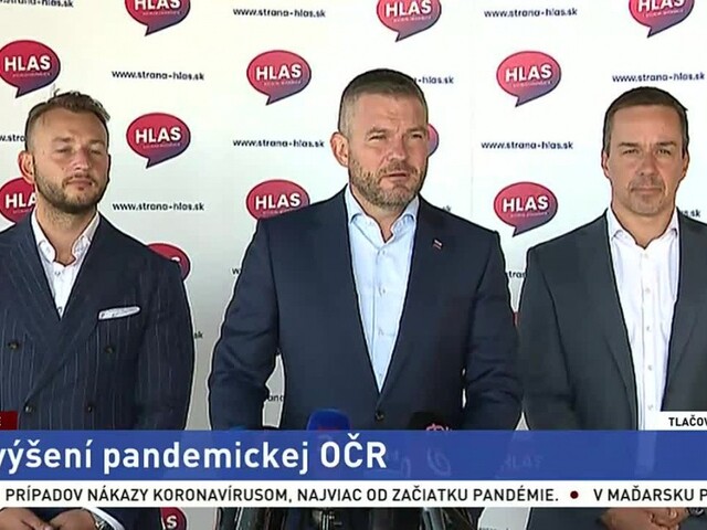 TB podpredsedu NR SR P. Pellegriniho o zvýšení pandemickej OČR