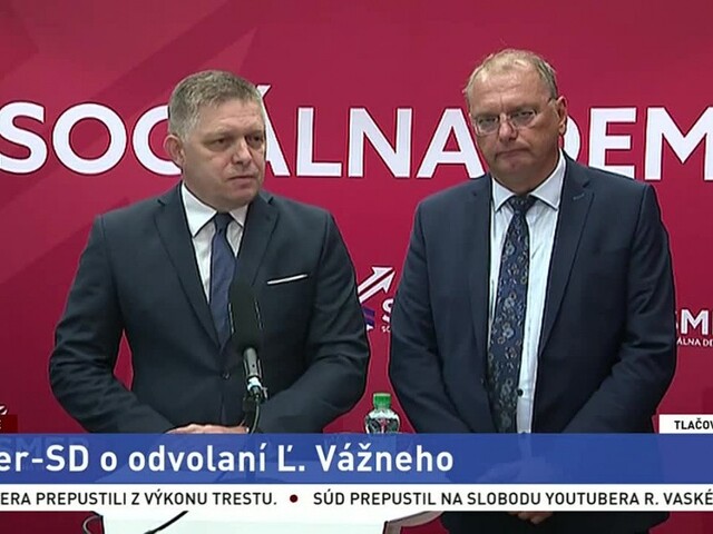 TB R. Fica a Ľ. Vážneho o odvolaní Vážneho z čela Sociálnej poisťovne