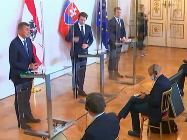 TB premiérov I. Matoviča, A. Babiša a S. Kurza po rokovaní Slavkovského formátu