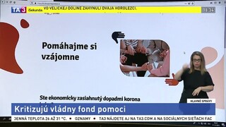 Vládny fond pomoci kritizujú, o financiách rozhodne verejnosť