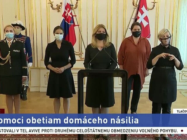 TB prezidentky Z. Čaputovej o pomoci obetiam domáceho násilia