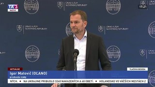 TB premiéra I. Matoviča o investíciách svojej manželky