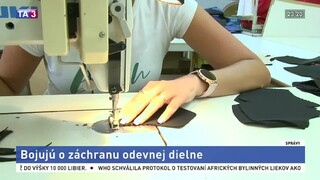 Odevná firma bojuje o záchranu, pre koronakrízu prišla o zákazky